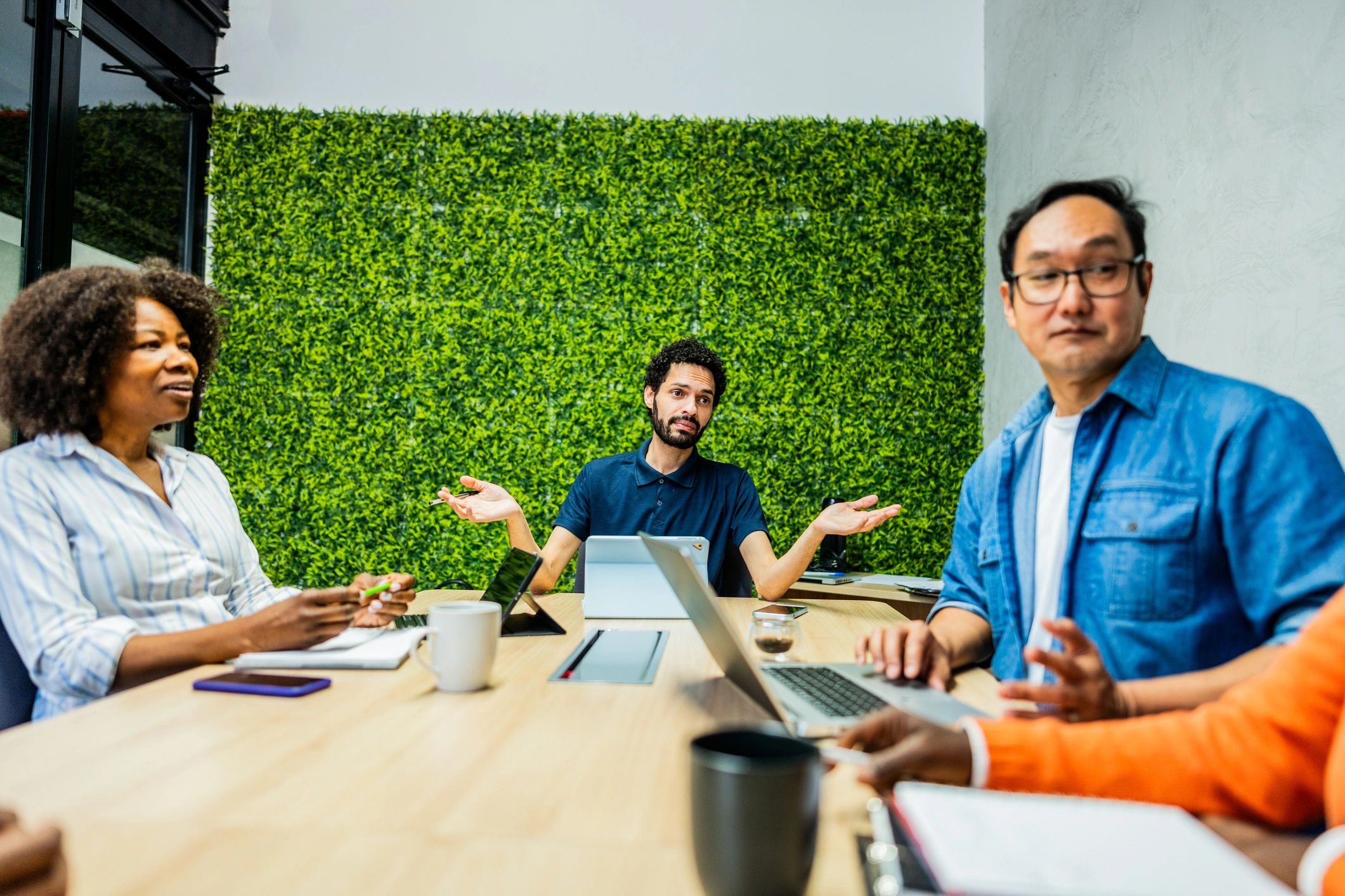 R&D team meeting to review results and make decisions